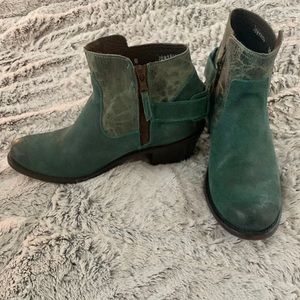 Turquoise Short Cowgirl Boots